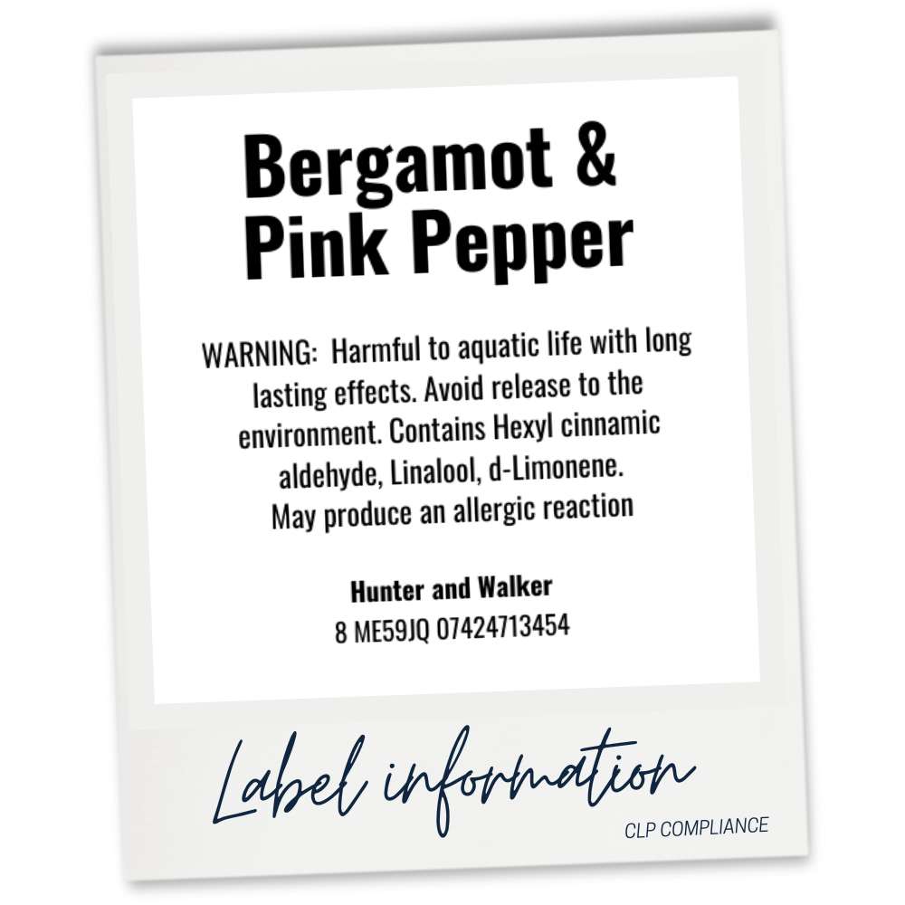 Bergamot and Pink Pepper CLP website information