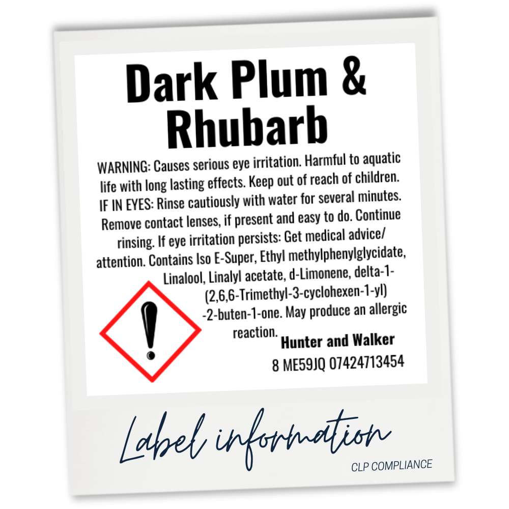 Dark Plum and Rhubarb CLP website information