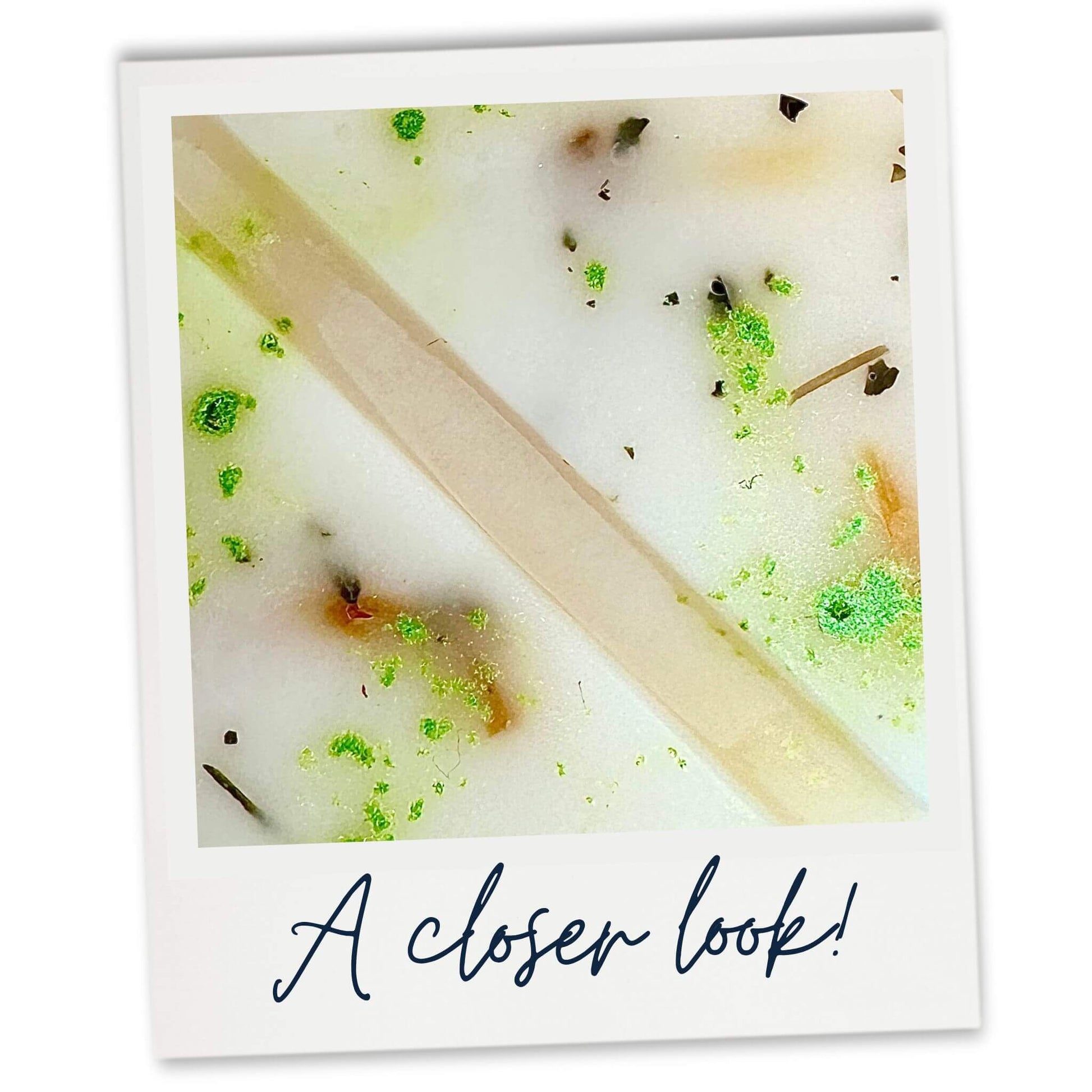 Green Orange and Verbena Wax Melt closer look