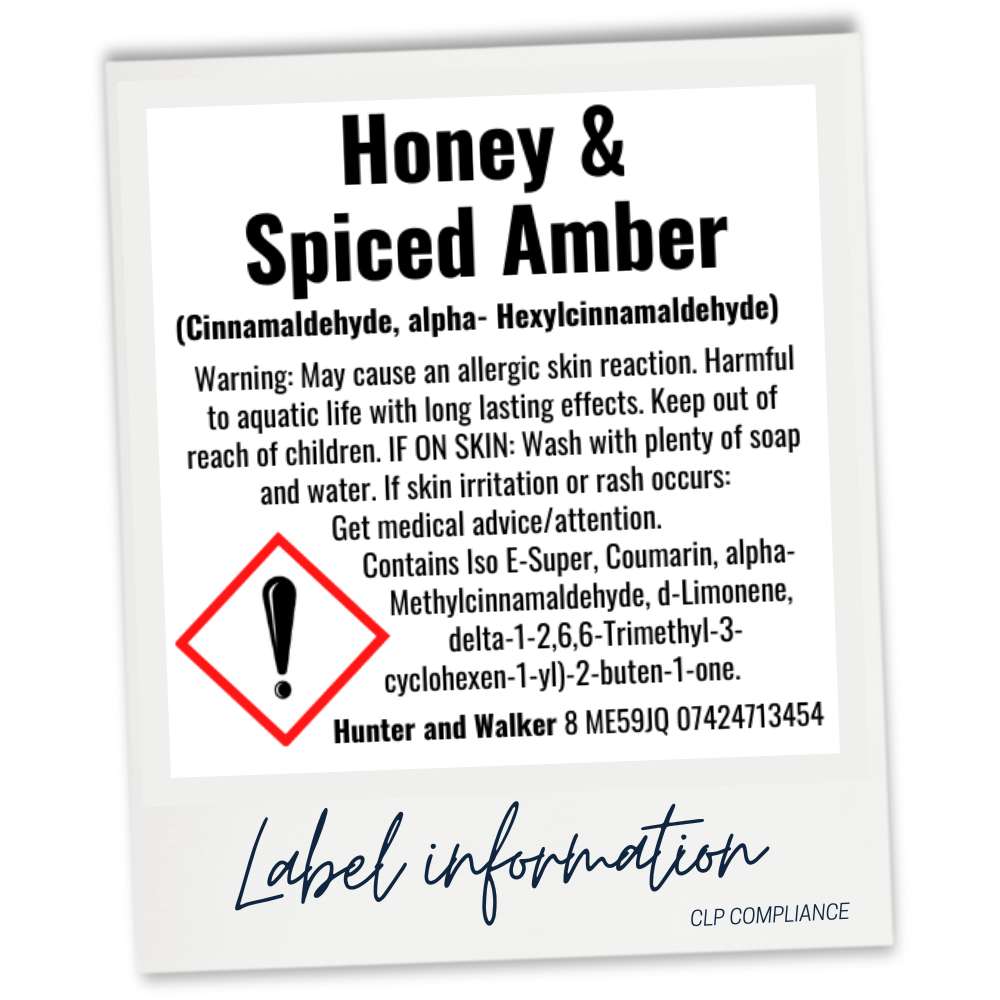 Honey and Spiced Amber CLP website information