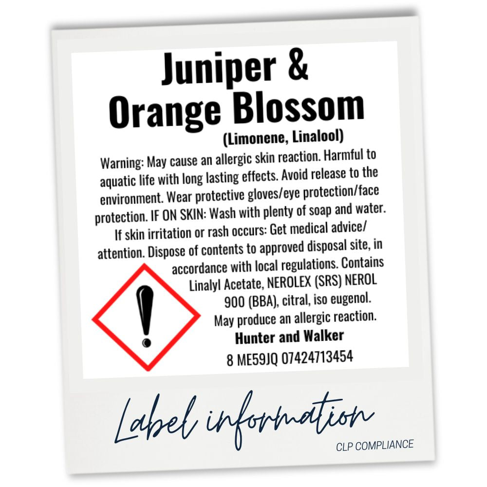 Juniper and Orange Blossom CLP website information