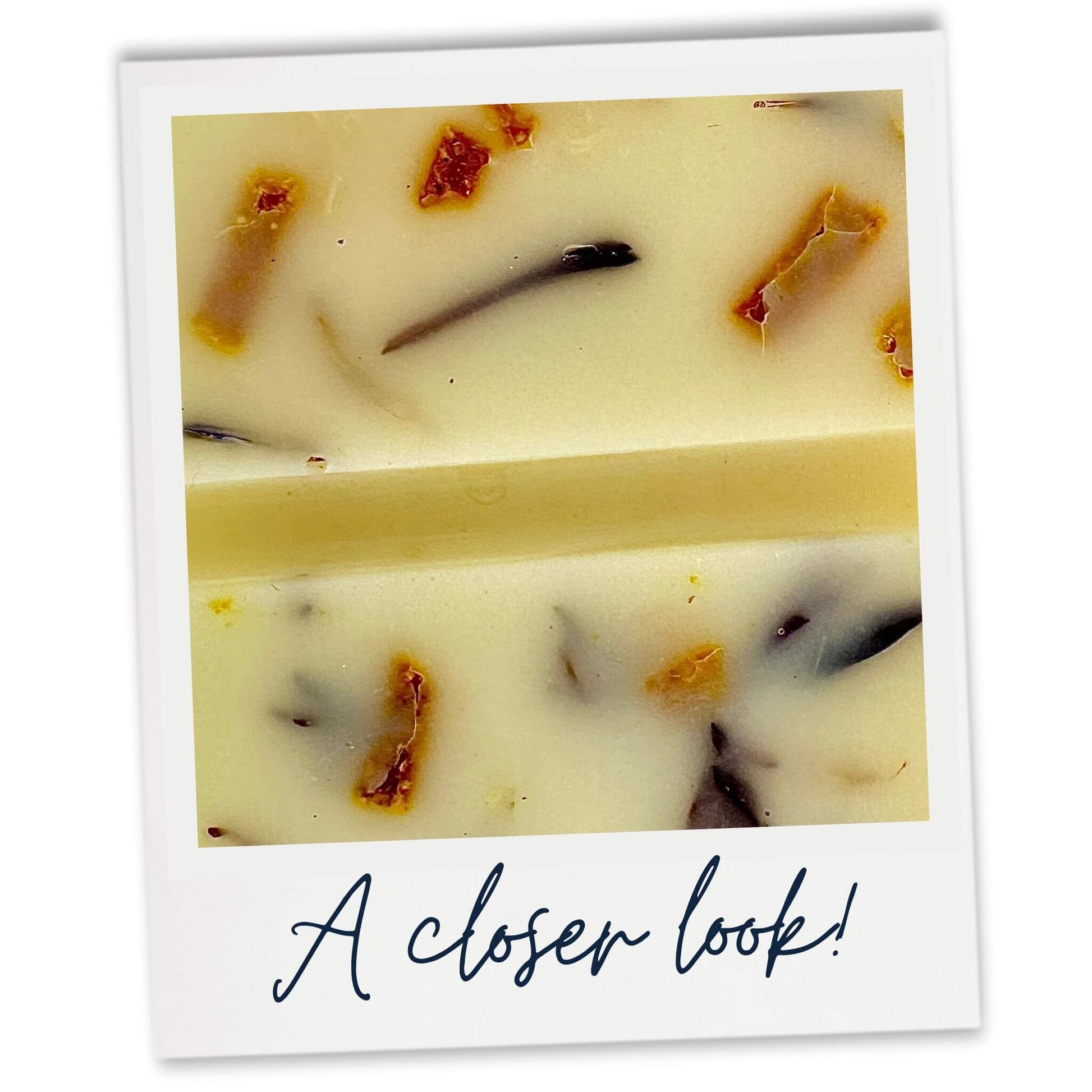Juniper and Orange Blossom Wax Melt closer look