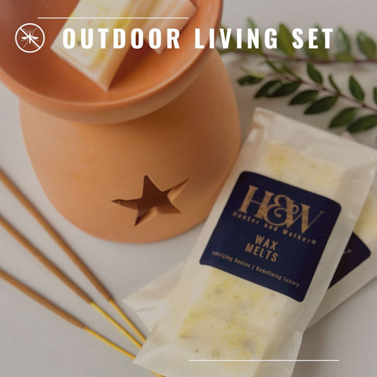 Natural outdoor mosquito repellent patio set main image