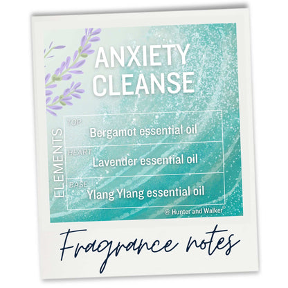 Anxiety essential oil wax melt fragrance notes