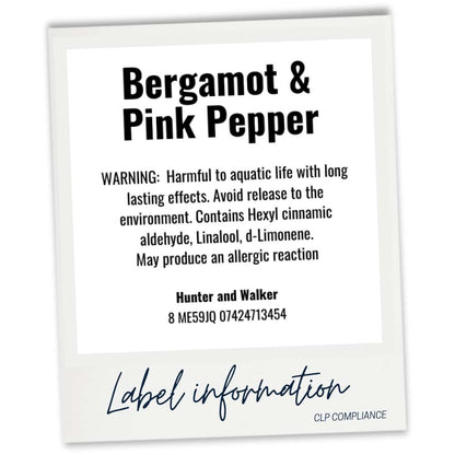 Bergamot and Pink Pepper CLP website information