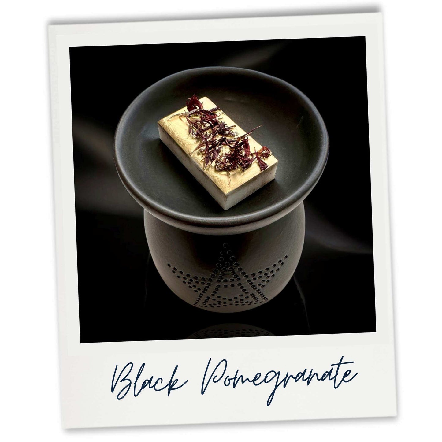 Black Wax warmer with wax melt