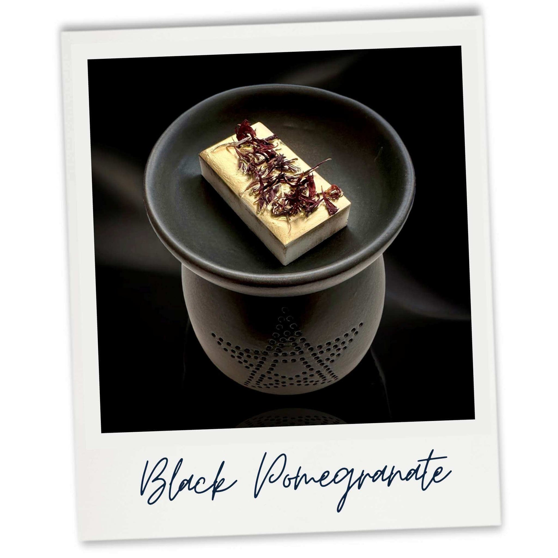 Black Wax warmer with wax melt