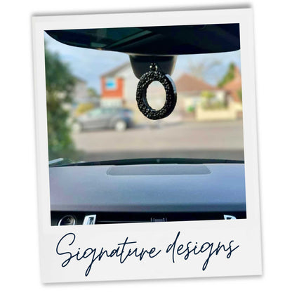 Calming car air freshener lifestyle image in car