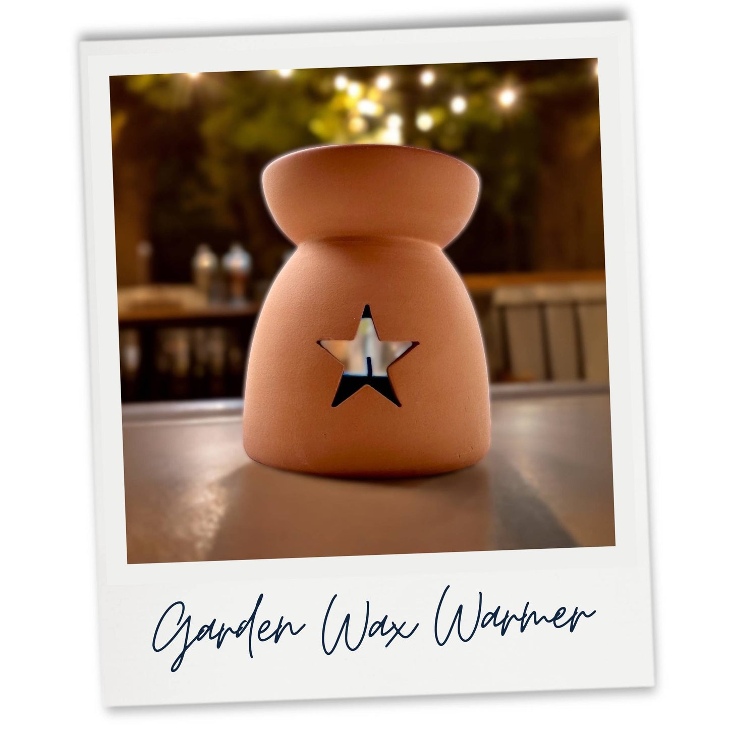 Garden wax melt burner rear image