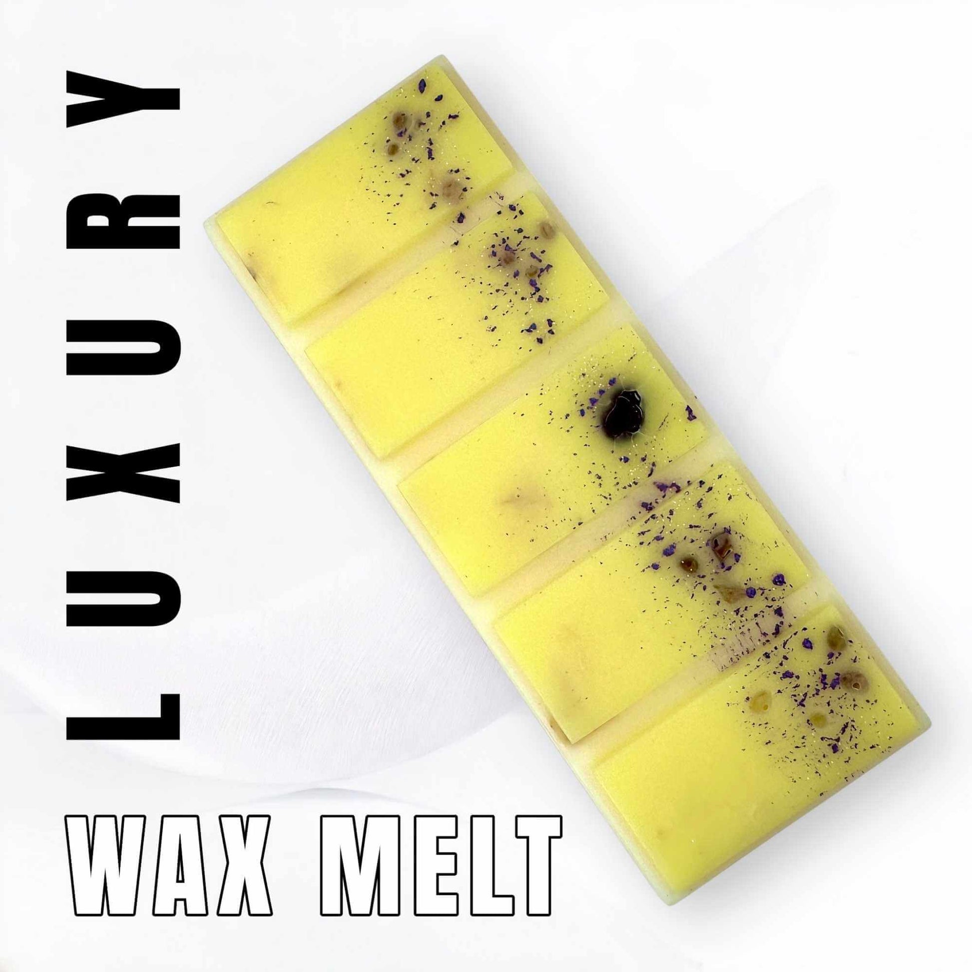 Lemon Wax Melt on white background