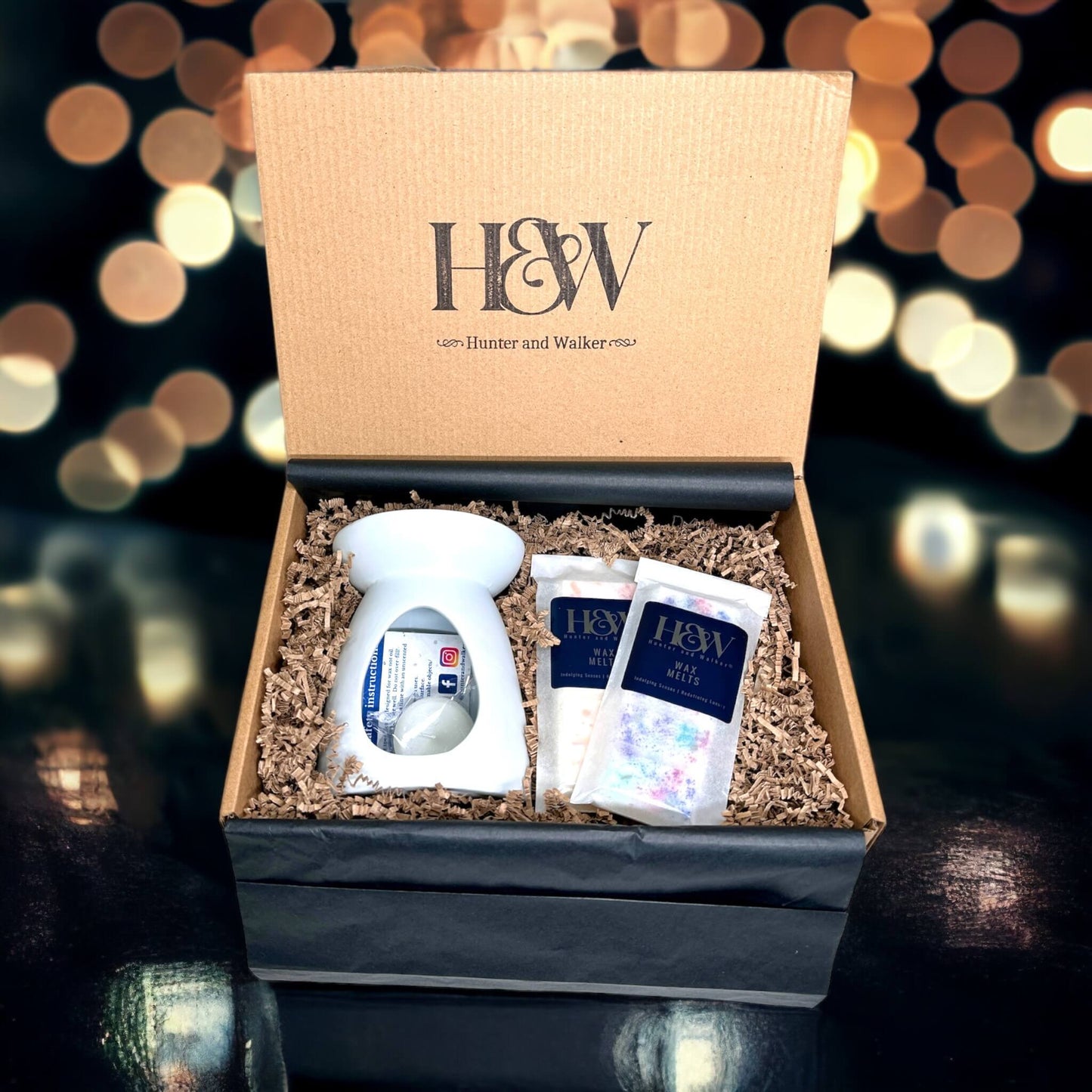 Luxury wax melt gift set featuring our mandala pattern wax warmer