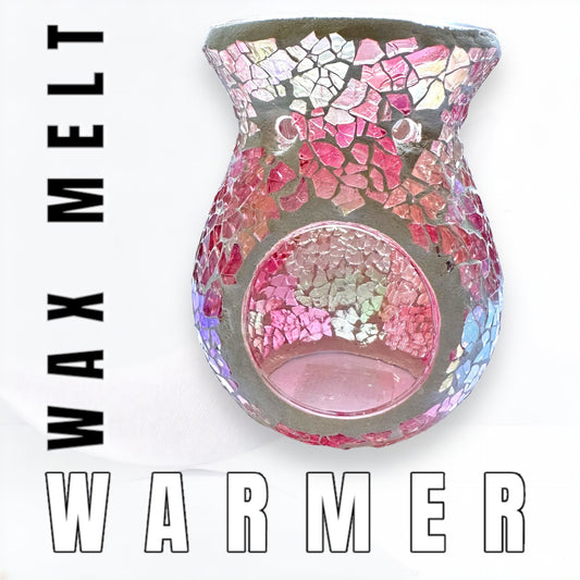 Pink mosaic wax warmer front image