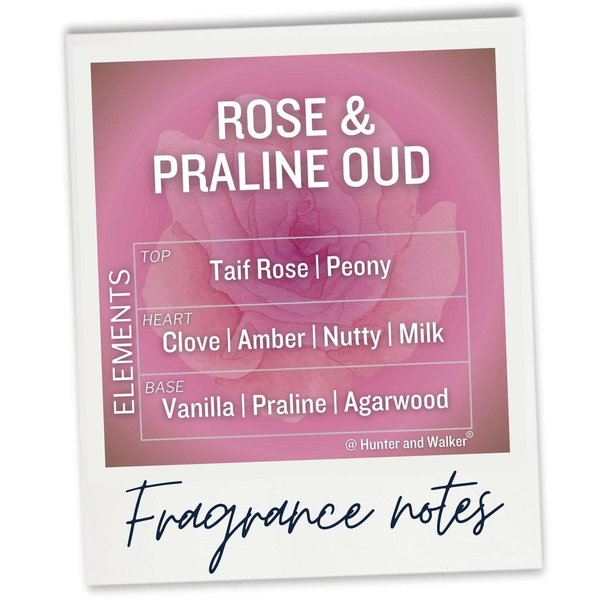 Rose and Oud Wax Melts fragrance notes